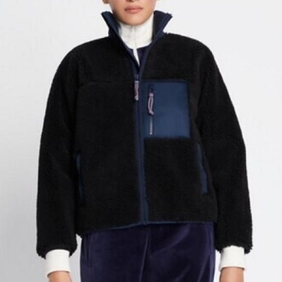 Tory Jacket in Black Bamboo Fleece